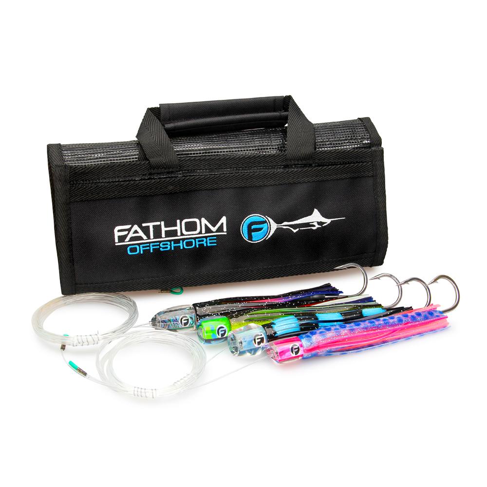 Meat-fish Pre-rigged Trolling Lures 4 Pack – Fathom Offshore