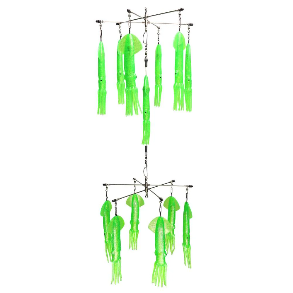 Double Tier "No Tangle" SR30 Green Silver fleck 12"+12" Dredge Questions & Answers