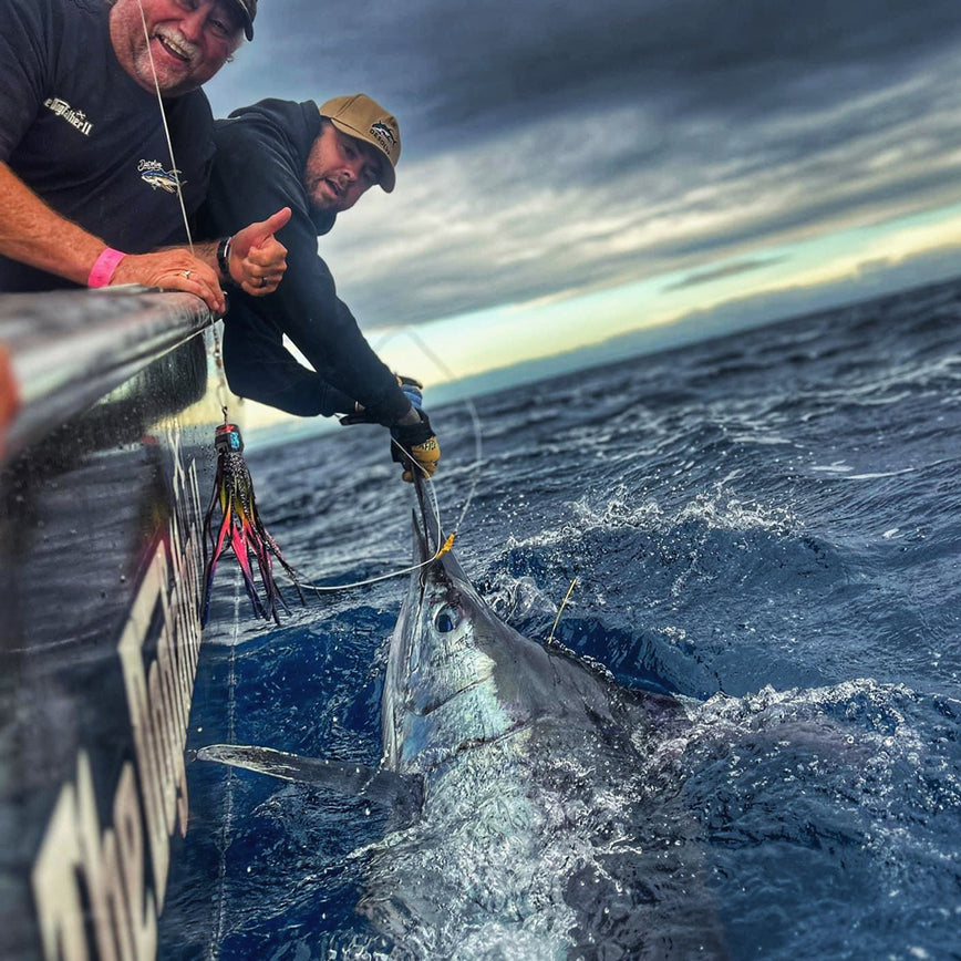 lot of 11 deep sea fishing tuna trolling lures & open water case