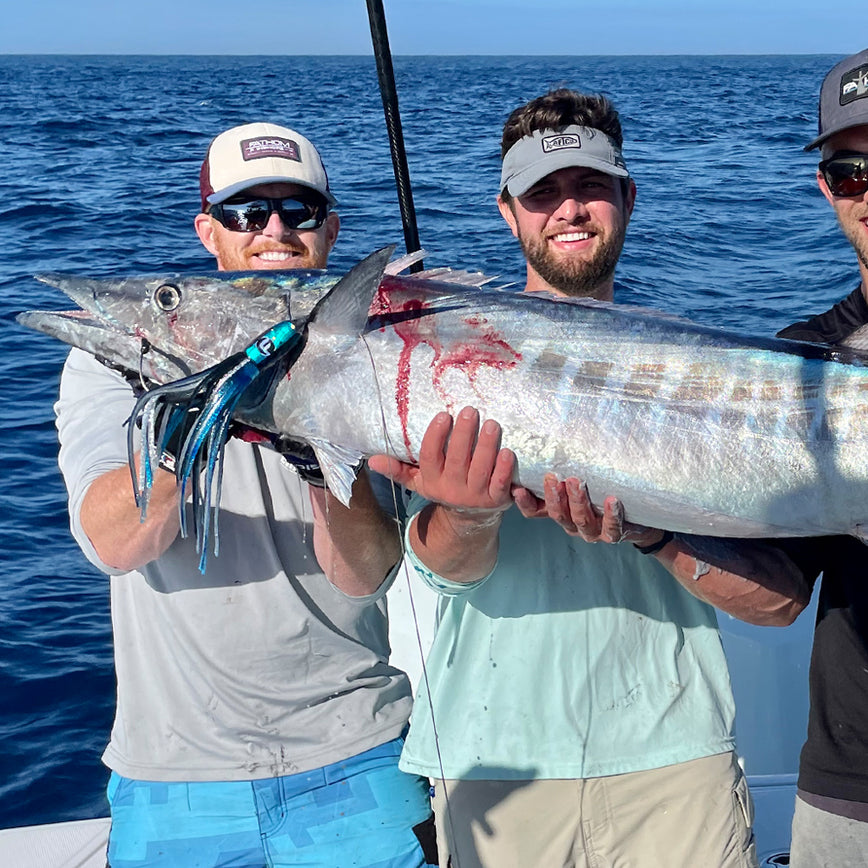 Increase your chances of success with our high speed Wahoo trolling lures -  FATHOM OFFSHORE