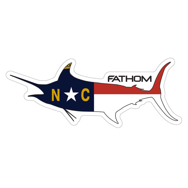 Charleston South Carolina Beach Ocean Marlin Fish' Sticker