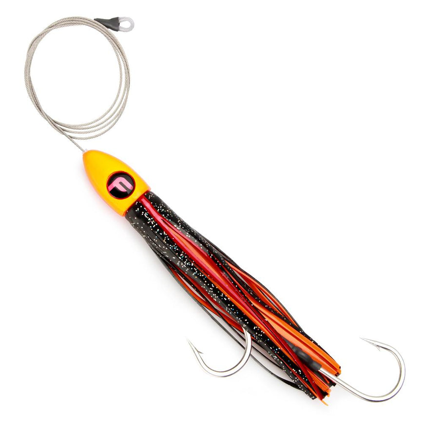 2 Pack Bullet Head Wahoo Killer Cable Rigged trolling Lures